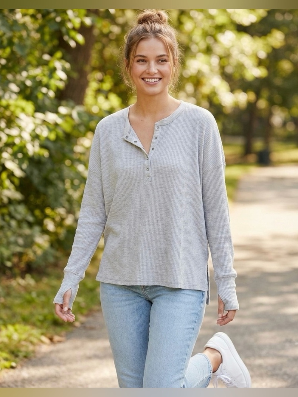 Henley Long Sleeve Tee